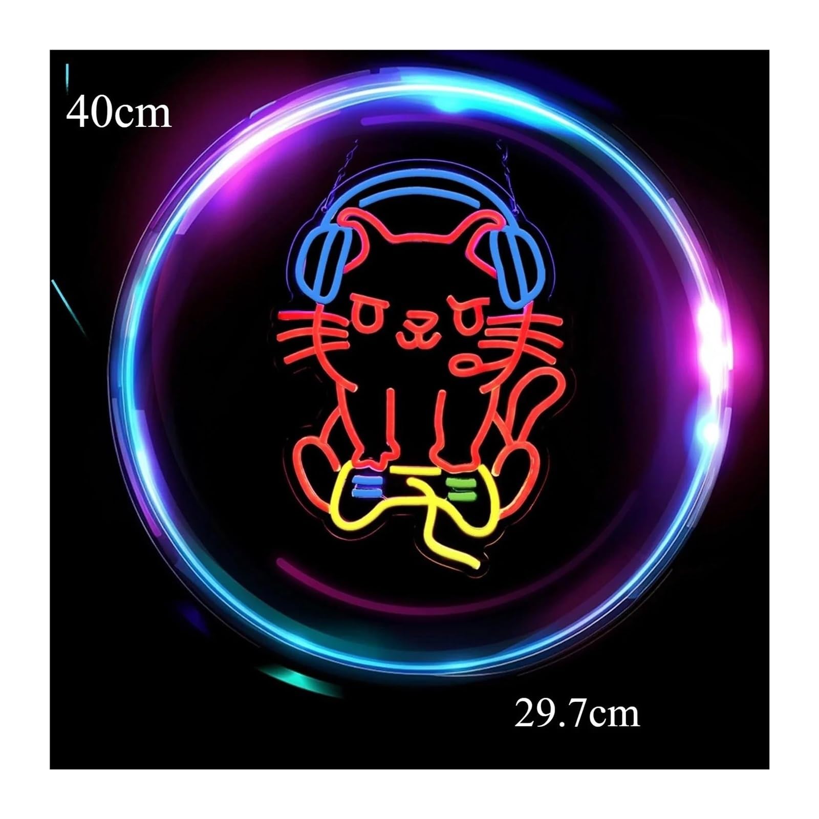 Scritta luminosa Insegna Al Neon Per Decorazioni Per La Stanza, Luce Per Sala Giochi, Bar, Feste, Parete, Club, Per Amanti, Compleanno 40x29.7cm