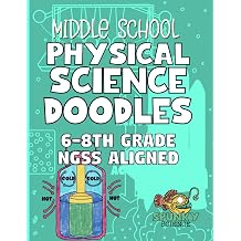 Middle School Physical Science Doodles NGSS 6-8th Grade Aligned
