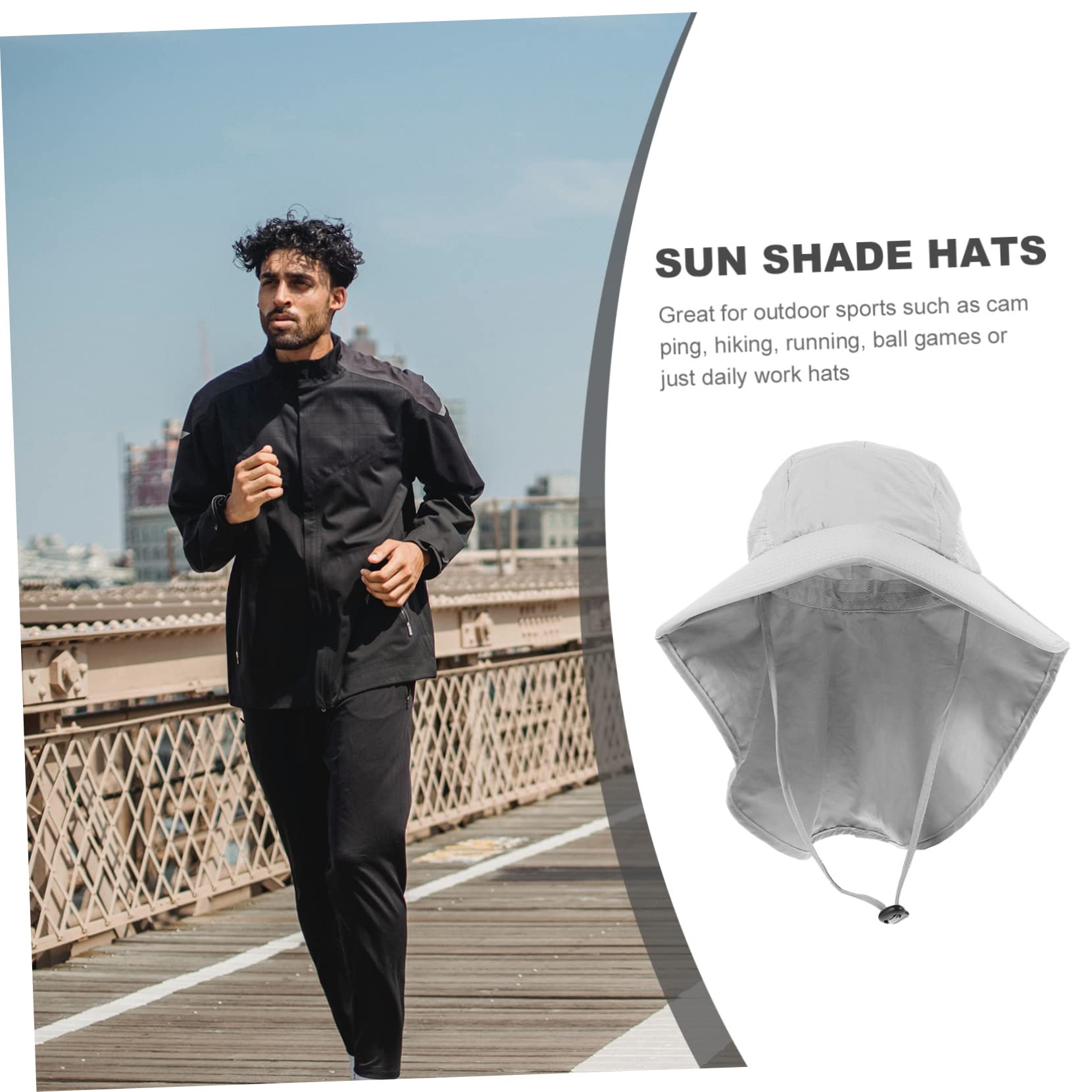 BESPORTBLE 3 Pièces Chapeau De Pêcheur Chapeaux De Soleil en Plein Air pour Les Femmes Chapeaux D'Été pour Hommes Chapeau De Visière pour Les Femmes Chapeau De Visière De Plage Casquette De