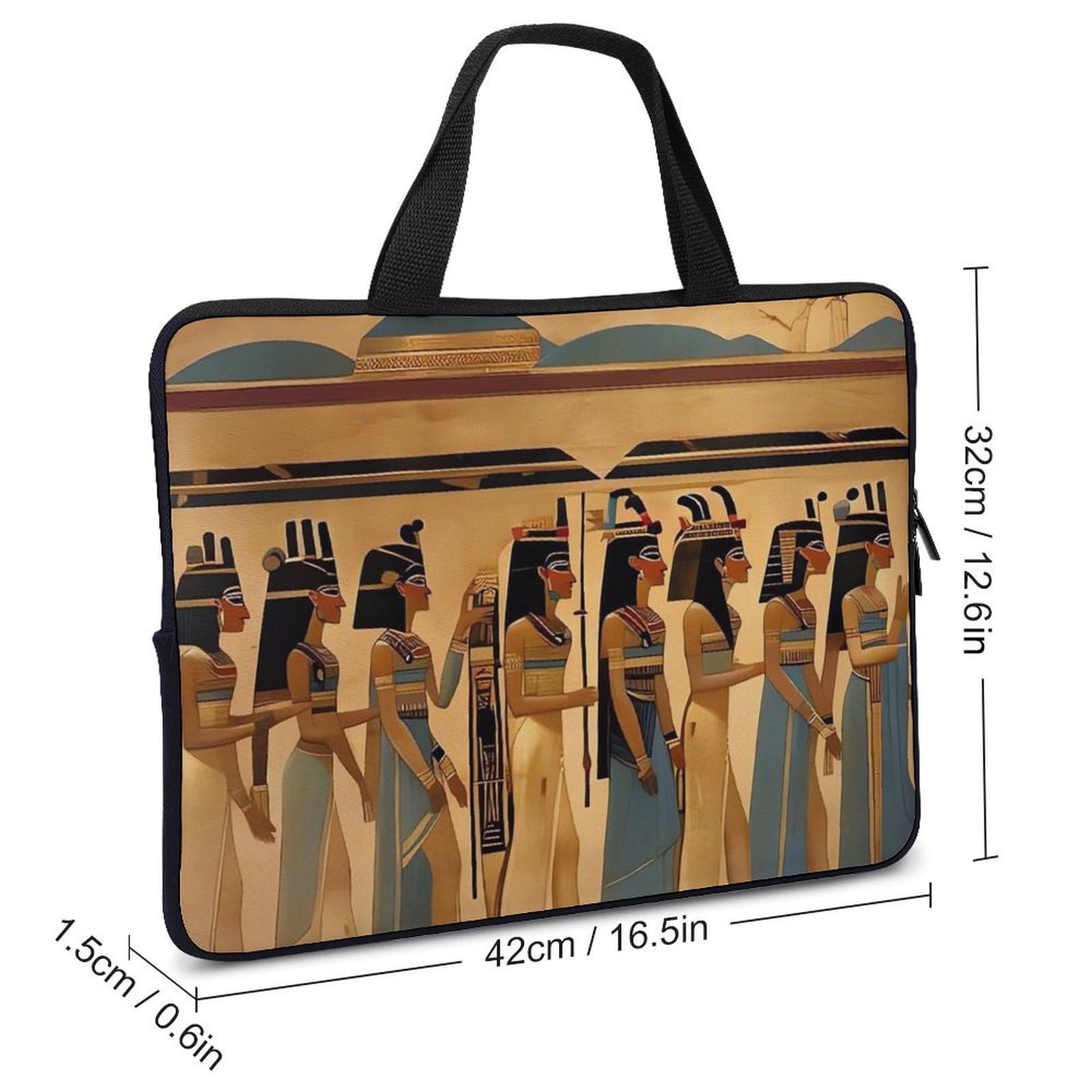 Custodia per laptop da 17 pollici, ultra sottile, leggera e impermeabile, in neoprene resistente, con cinghia da polso