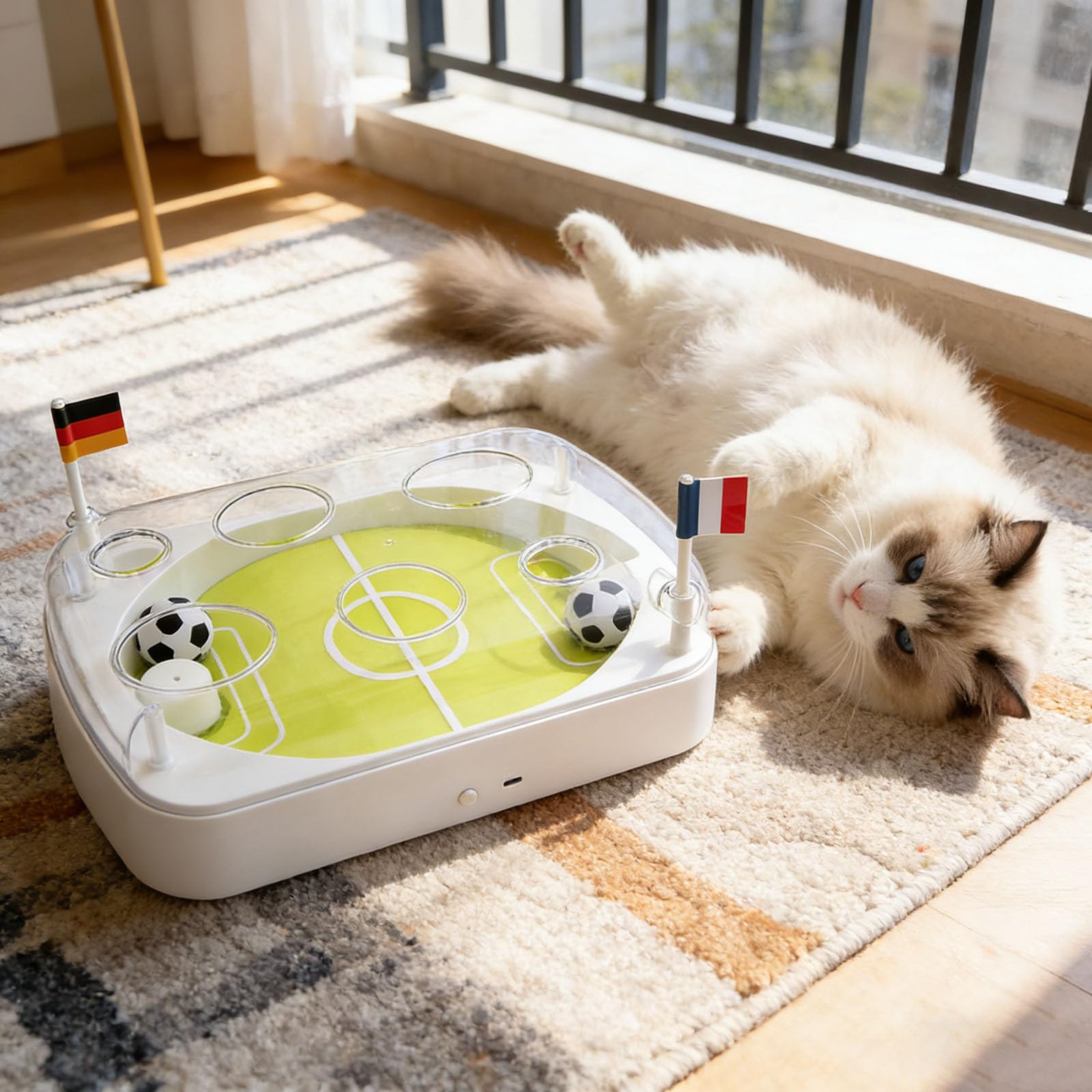 Generisch Hot Field Cat 2026 - Bastone da gioco interattivo, 35 x 24 cm, colore: Bianco