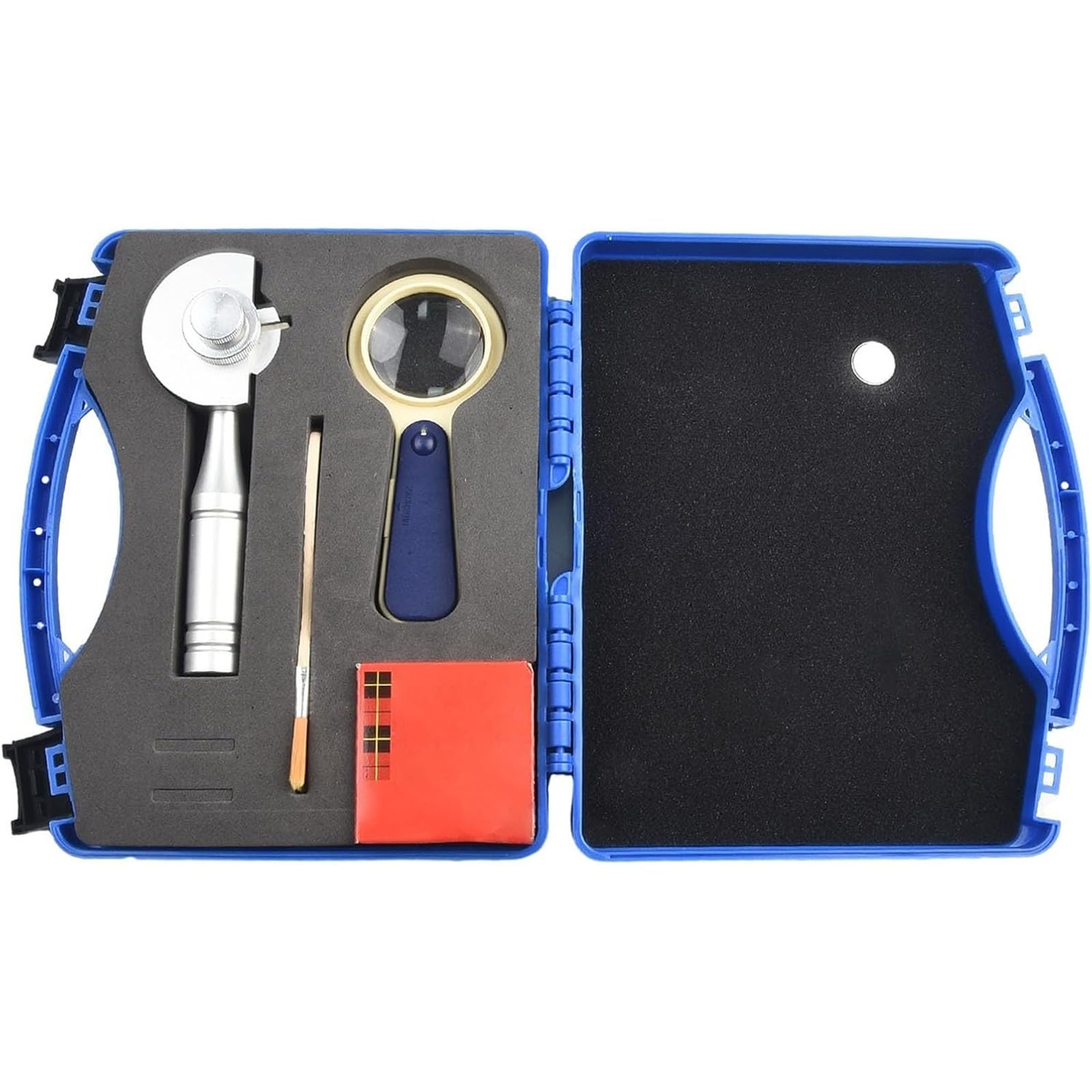 XNZJHPP Cross Hatch Adhesion Tester Kit - Stainless Steel Blades (1mm, 2mm, 3mm) & Aluminum Handle for Accurate Coating Adhesion Evaluation.