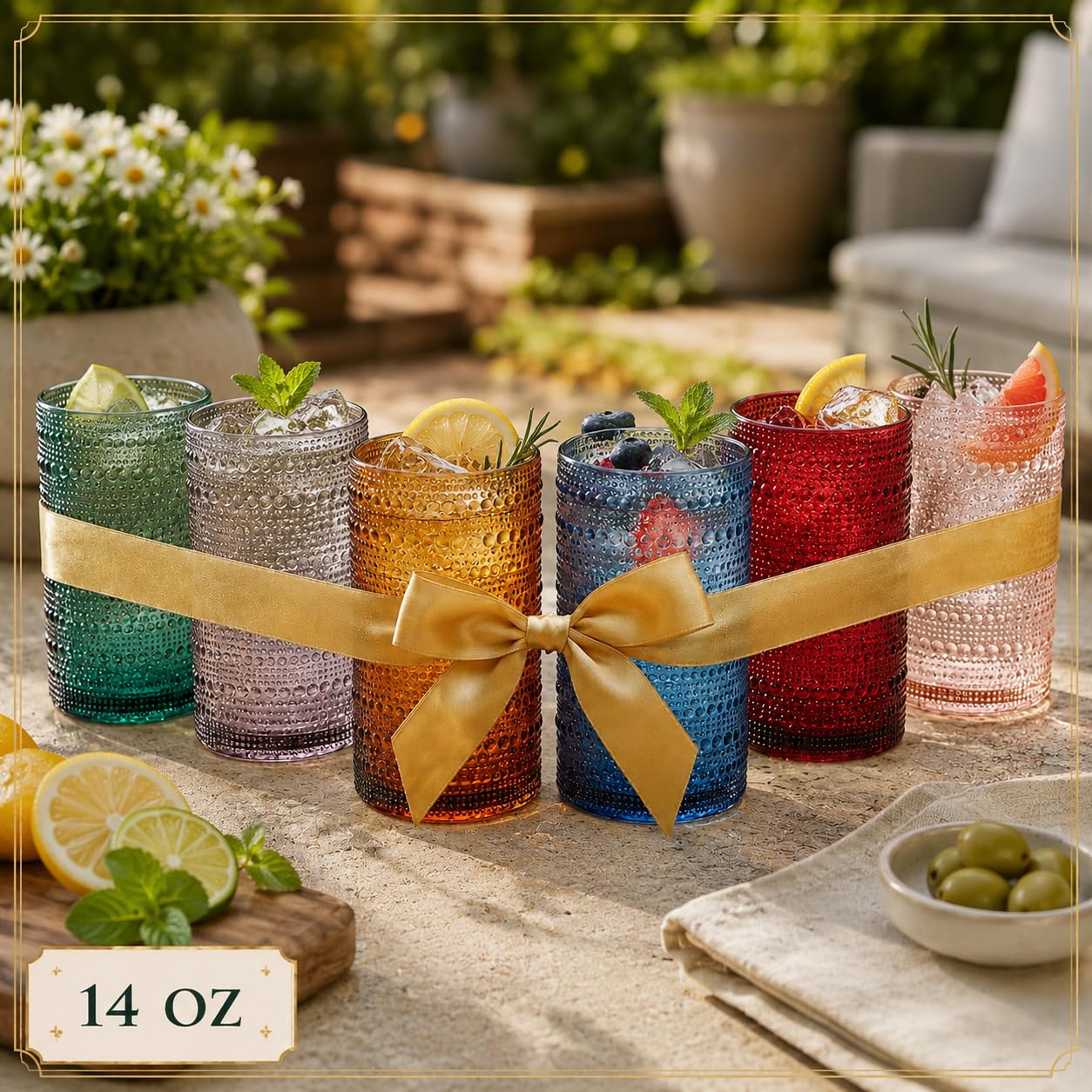 Classic Shatterproof Drinking Glasses - 6 Set -9