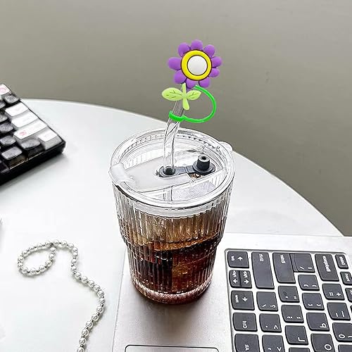 Miniatura 3 de 6 fundas de silicona para popotes, tapas reutilizables para popotes, tapas de popote para vasos, puntas de popote a prueba de salpicaduras, a prueba