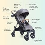 Joie Bébé, Poussette à roulettes Caraway 2-in-1 Poussette avec 360 Roues de spinning de degré (Shale)