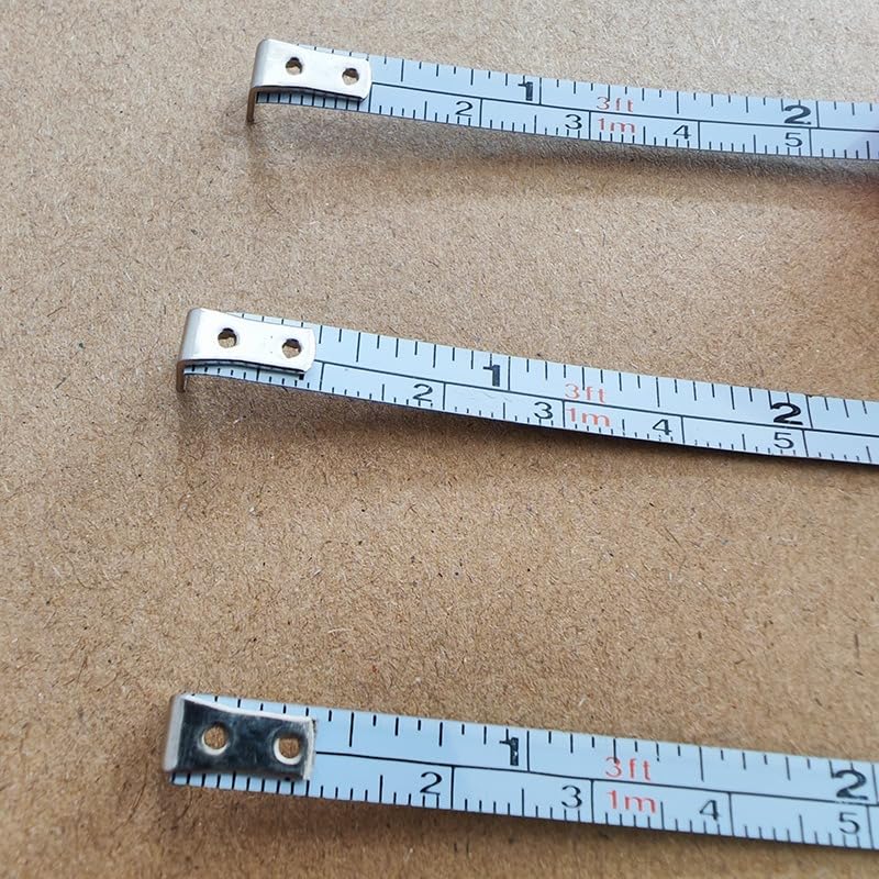 3PCS Keychain Tape Measure 1m/3.3ft Stainless Steel Blade, Compact Portable Ruler, Dual-Color Key Fob Set for DIY Crafts Travel, Mix