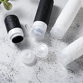 Zafit 18 Pack travel Bottles for Toiletries, TSA Approved Silicone Travel Containers Leak Proof Refillable Travel Accessories for Shampoo Conditioner Lotion Body Wash(Multicolored G)