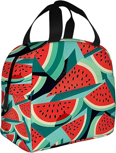 Miniatura 9 de Lonchera térmica para mujeres y hombres, con estampado de sandía en rodajas, reutilizable, a prueba de fugas, para el trabajo, oficina, picnic o