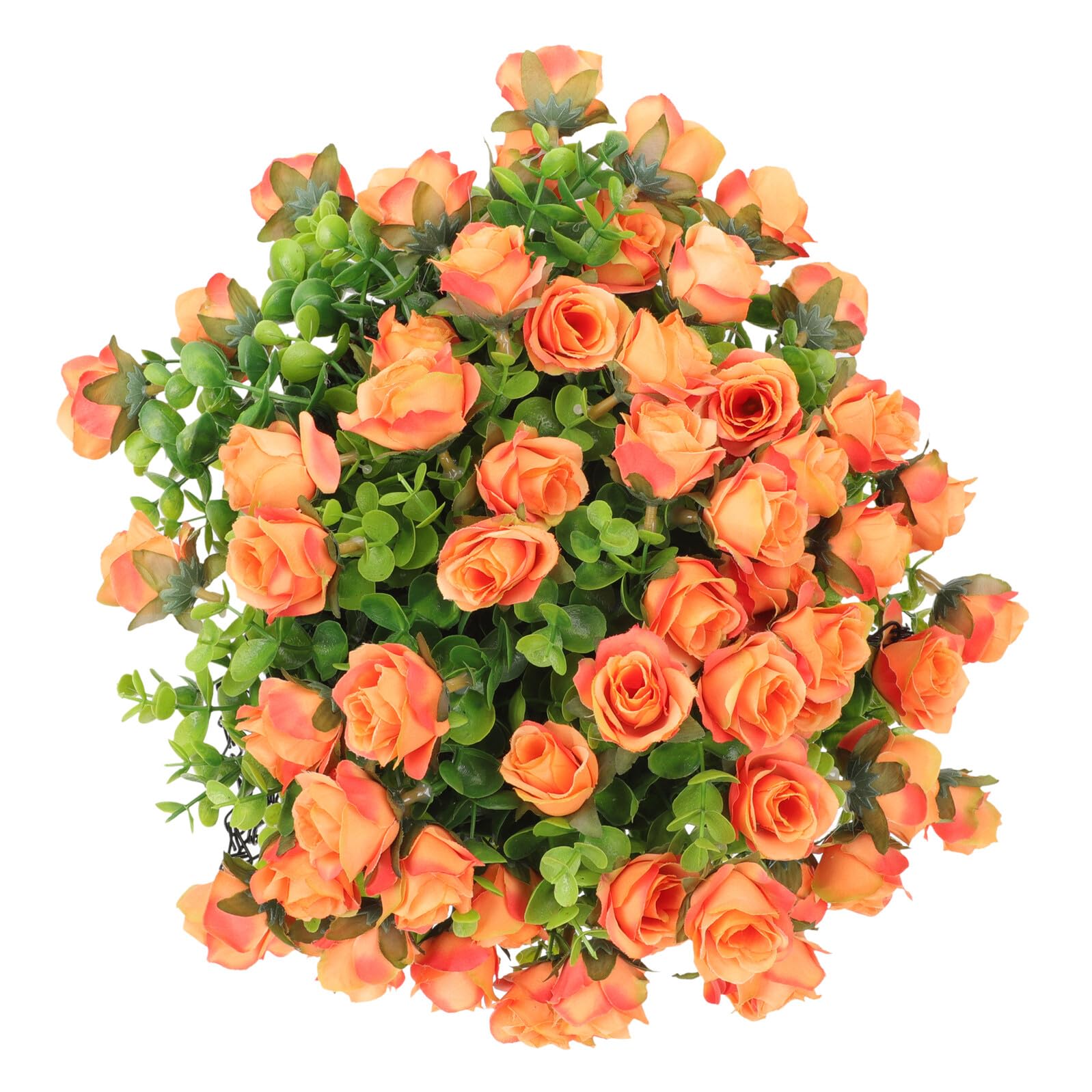 Panier suspendu de fleurs artificielles pour resoudre le manque de place et de lumiere