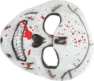 ibasenice Halloween Mask Halloween Skull Mask Blood Scary Ghost Horror Devil Mask Fangs Mask Scary Zombie Head Mask for Masquerade Costume Party Cosplay Props the Mask