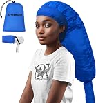 TEPENAR Bonnet Hair Dryer Attachment: Upgraded Extra Large Hooded Hair Dryer Adjustable Soft Blow Dryer Caps - Easy to Use for Natural Curly Textured Hair Care Styling Fast Drying