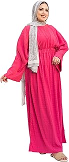 Hijab Colorful Summer Dress for women with Oversized long Sleeves (