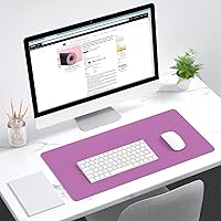 Vista 118 de Dapesuom Alfombrilla grande para mouse, alfombrilla de mouse para juegos extendida con bordes cosidos, alfombrillas de escritorio de tamaño completo