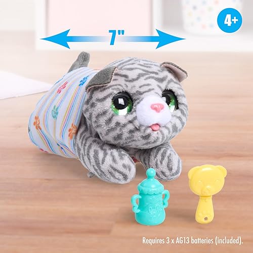 Miniatura 2 de FurReal - Gatito interactivo para recién nacidos, pequeño gato de peluche con sonidos y movimiento, juguetes para niños a partir de 4 años Just Play