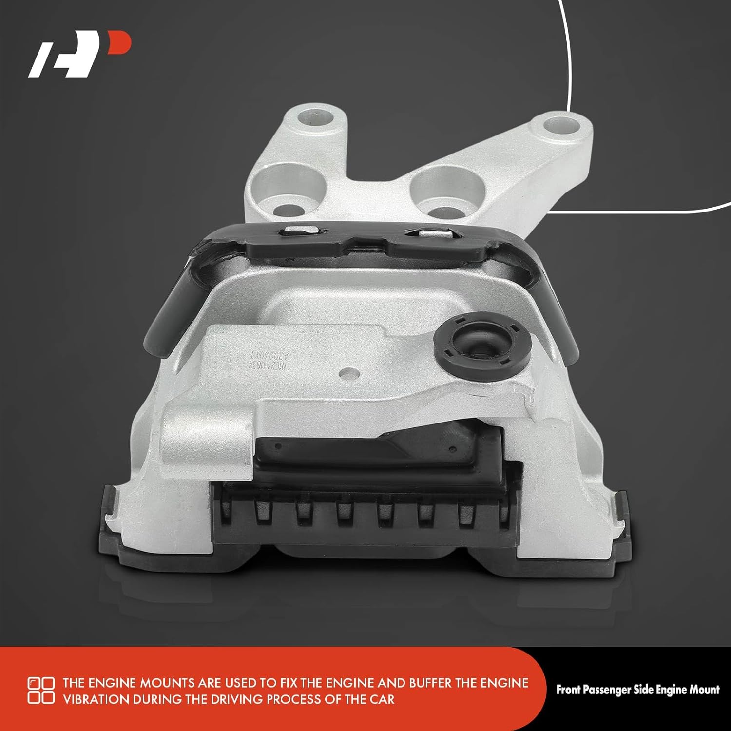 A-Premium Front Right Engine Motor Mount Compatible with Dodge Dart 2013 2014 2015 2016 1.4L, Passenger Side