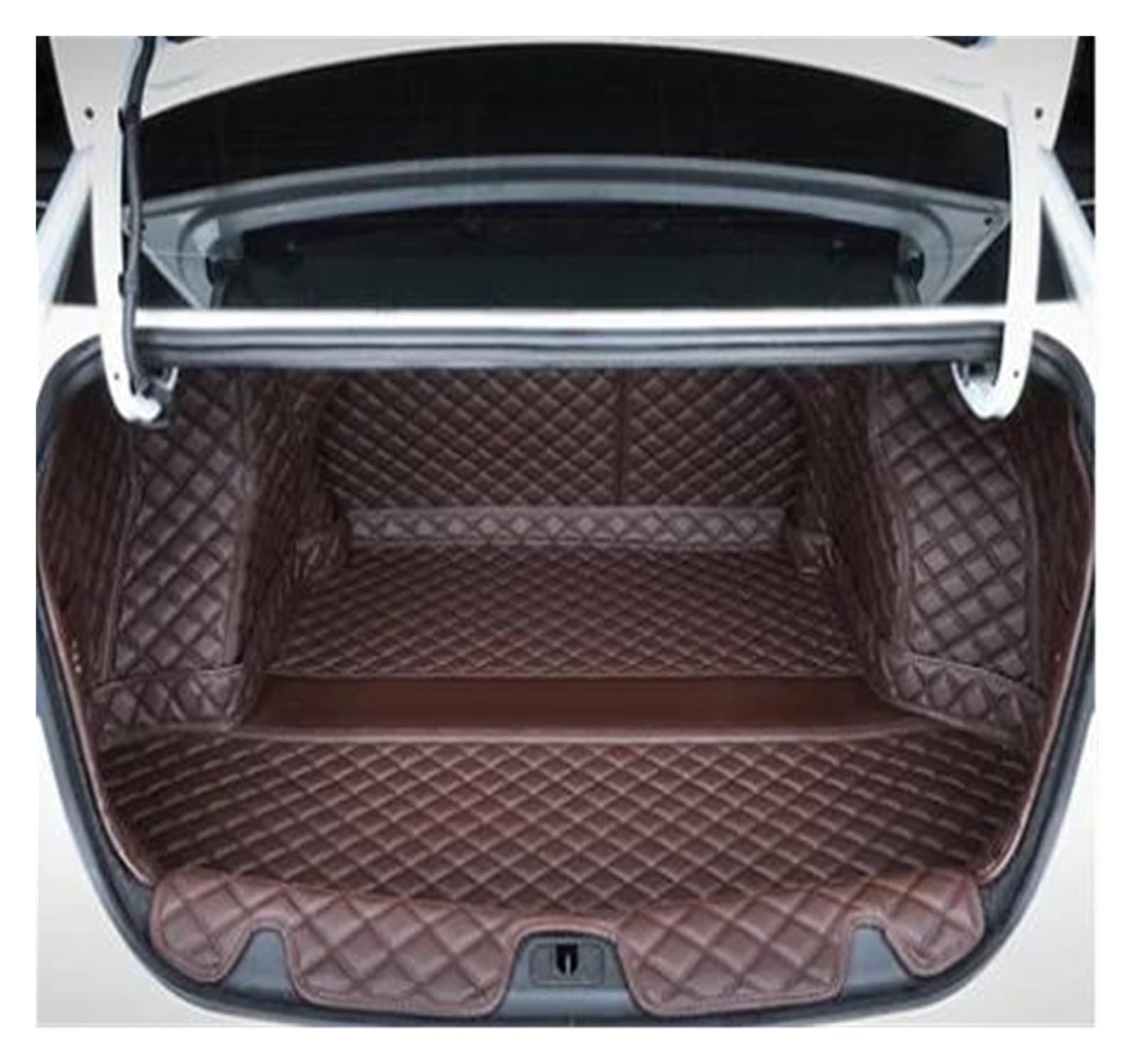 Tapis Coffre Voiture Tapis Coffre Voiture Cuir Personnalisé pour Buick pour Excelle GT 2018 2019 Paragraph Style Automobile Antidérapant(Coffee1)
