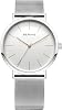 Bering Damen Quarz Uhr Armbanduhr 36 mm Edelstahlgehäuse und Zifferblatt Milanaisearmband Saphierglas 3 ATM 13436