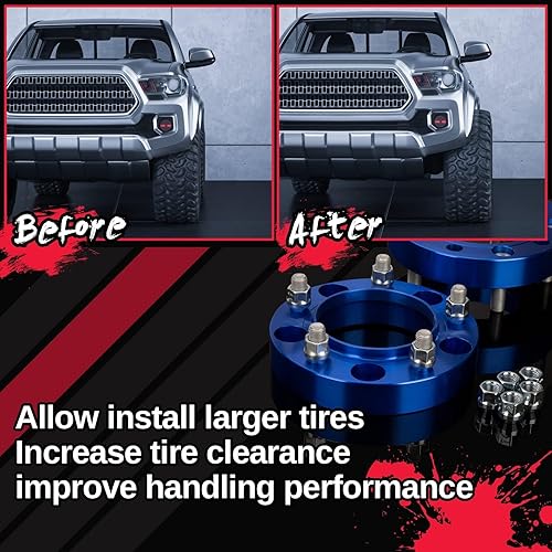 Miniatura 6 de KSP 5X150 Espaciadores compatibles con to-yo-ta Tundra 2007-2021/Sequoia 2008-2021/Land Cruiser 2009-2016, espaciadores de rueda de 5 lengüetas de