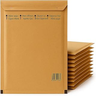 "Masquepack x100 unidades Sobres Acolchados Resistentes con Burbujas 44,5 cm de largo x 30 cm de ancho en Color Marrón Papel Kraft. Envuelve y Protege, Seguridad en Envíos" (100, 44,5x30 cm)