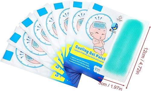 Miniatura 9 de 8 parches de fiebre para niños, desechables para aliviar la fiebre, reductor de fiebre, almohadillas frescas para aliviar la fiebre y las molestias