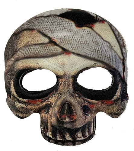 Media máscara de calavera de momia