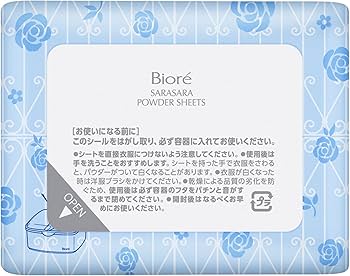 Amazon | ビオレ さらさらパウダーシート アクアオアシスローズの香り Amazon | ビオレ さらさらパウダーシート アクアオアシスローズの香り