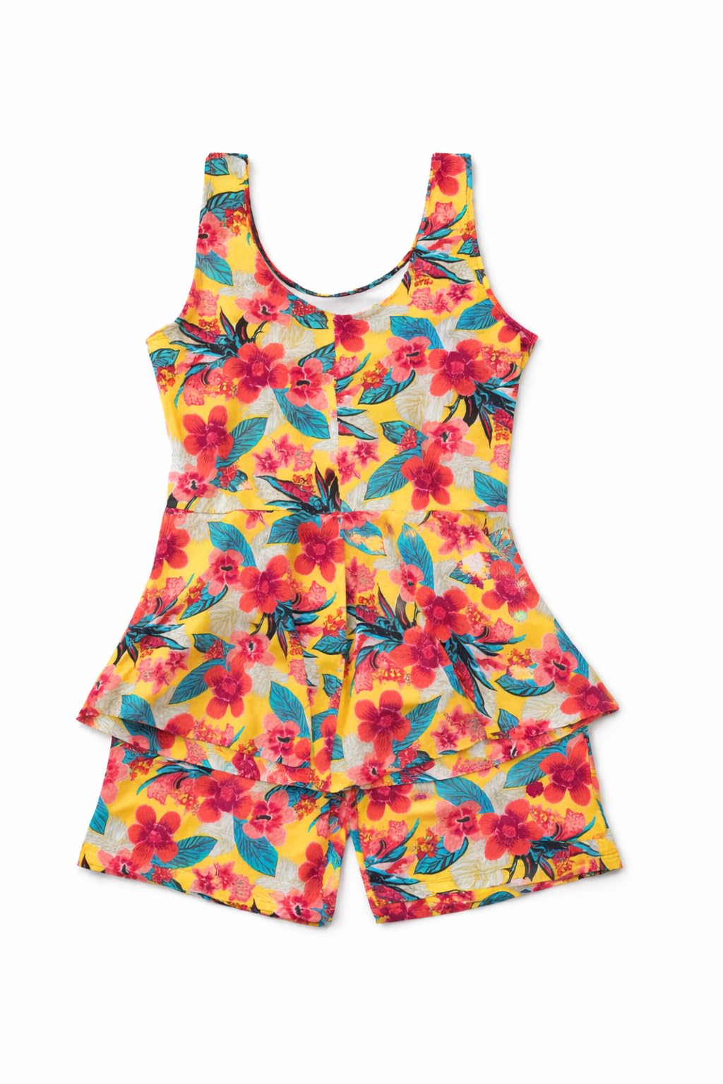 Hibiscus Heat Resort CO-ORD Swimsuits (in, Alpha, 5XL, Yellow)-image-5