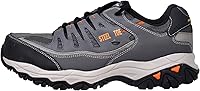 Vista 22 de Skechers Zapatos de construcción Cankton con punta de acero para hombre, clasificación de peligro eléctrico, espuma viscoelástica Negro/Carbón