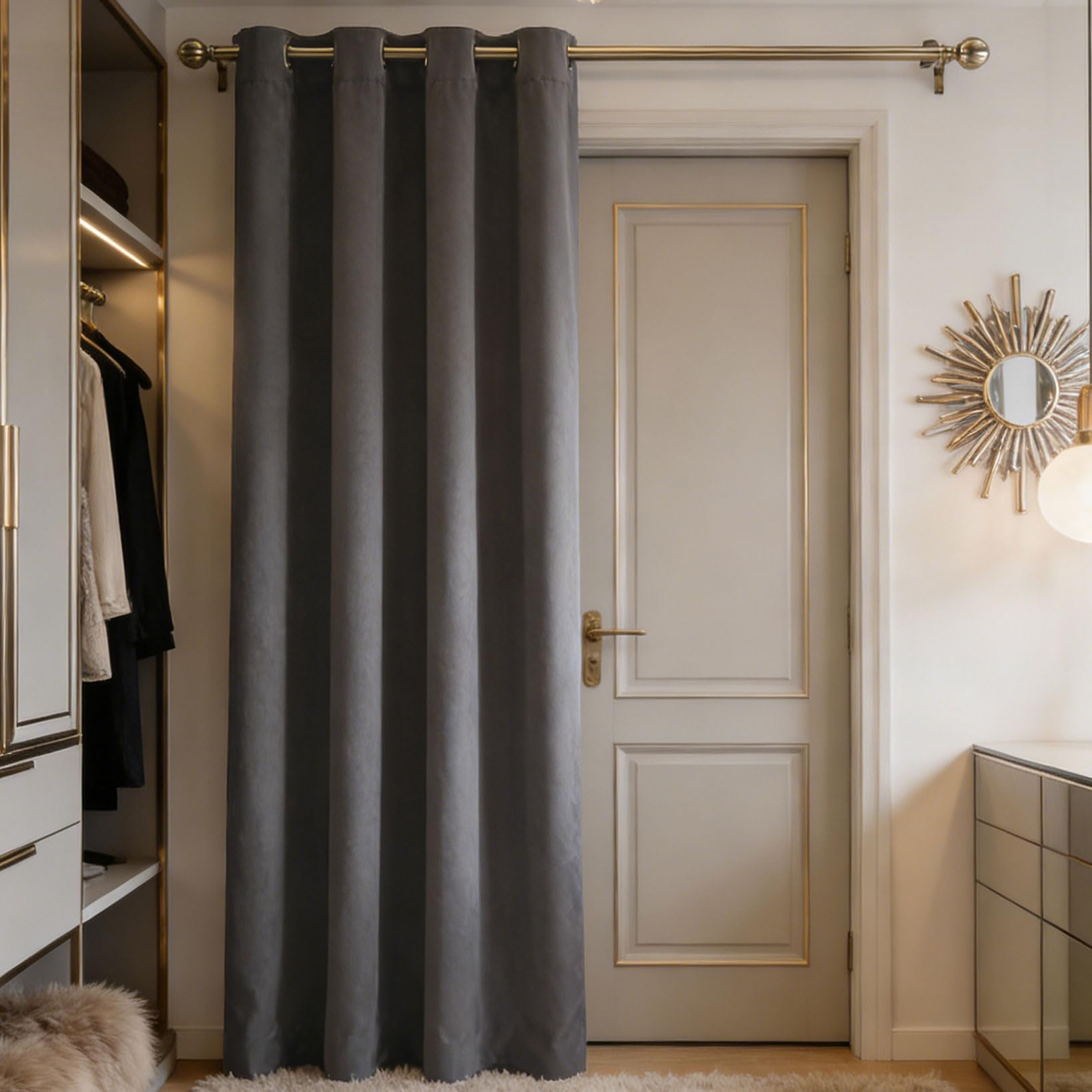Rideau pour chambre et salon créant une ambiance feutrée et isolée du froid