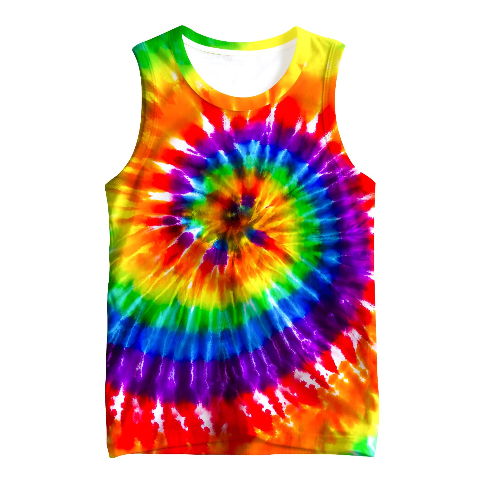 Kids Cute Animal Tie Dye Tank Tops Shirt Sleeveless Undershirt