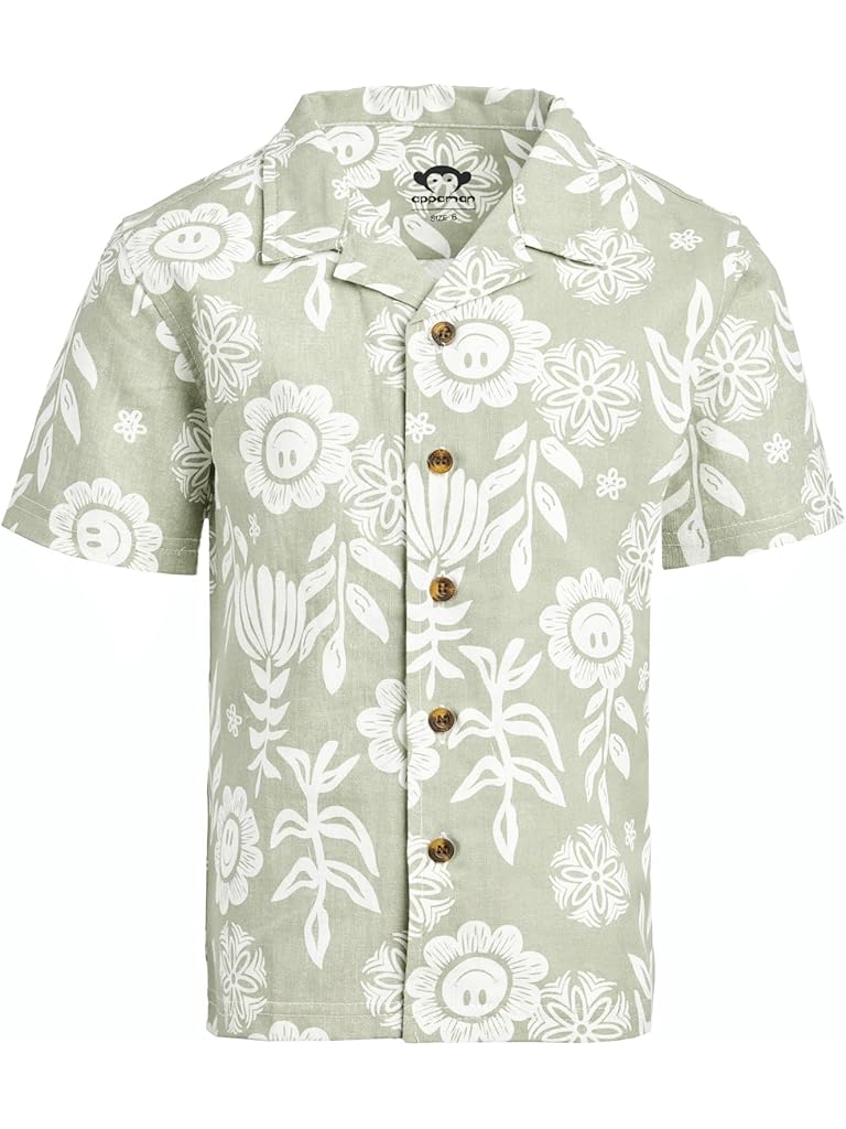 White Appaman Camp Collar Shirt (Toddler/Little Kid/Big Kid)