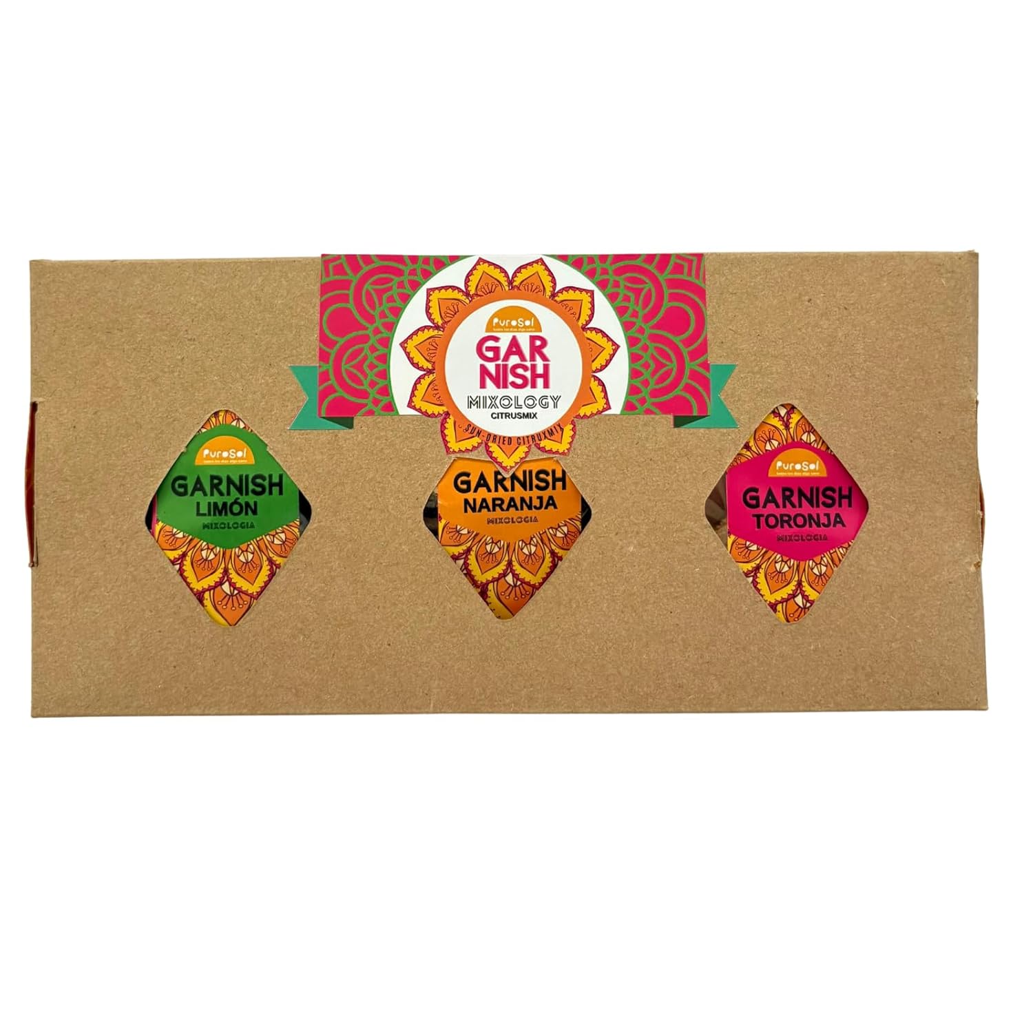 PuroSol Dried Citrus Mix – Natural Lemon, Orange & Grapefruit Slices for Cocktails, Infusions & More