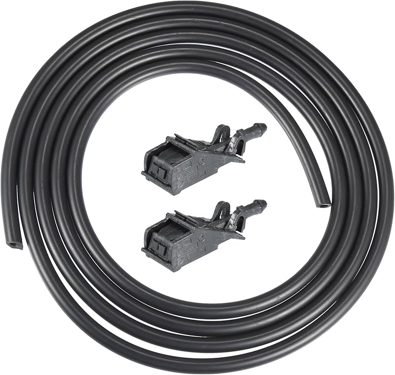 Bico do lavador do para-brisa uxcell com mangueira de 2 m para VW Jetta 1999–2005 – 1 conjunto