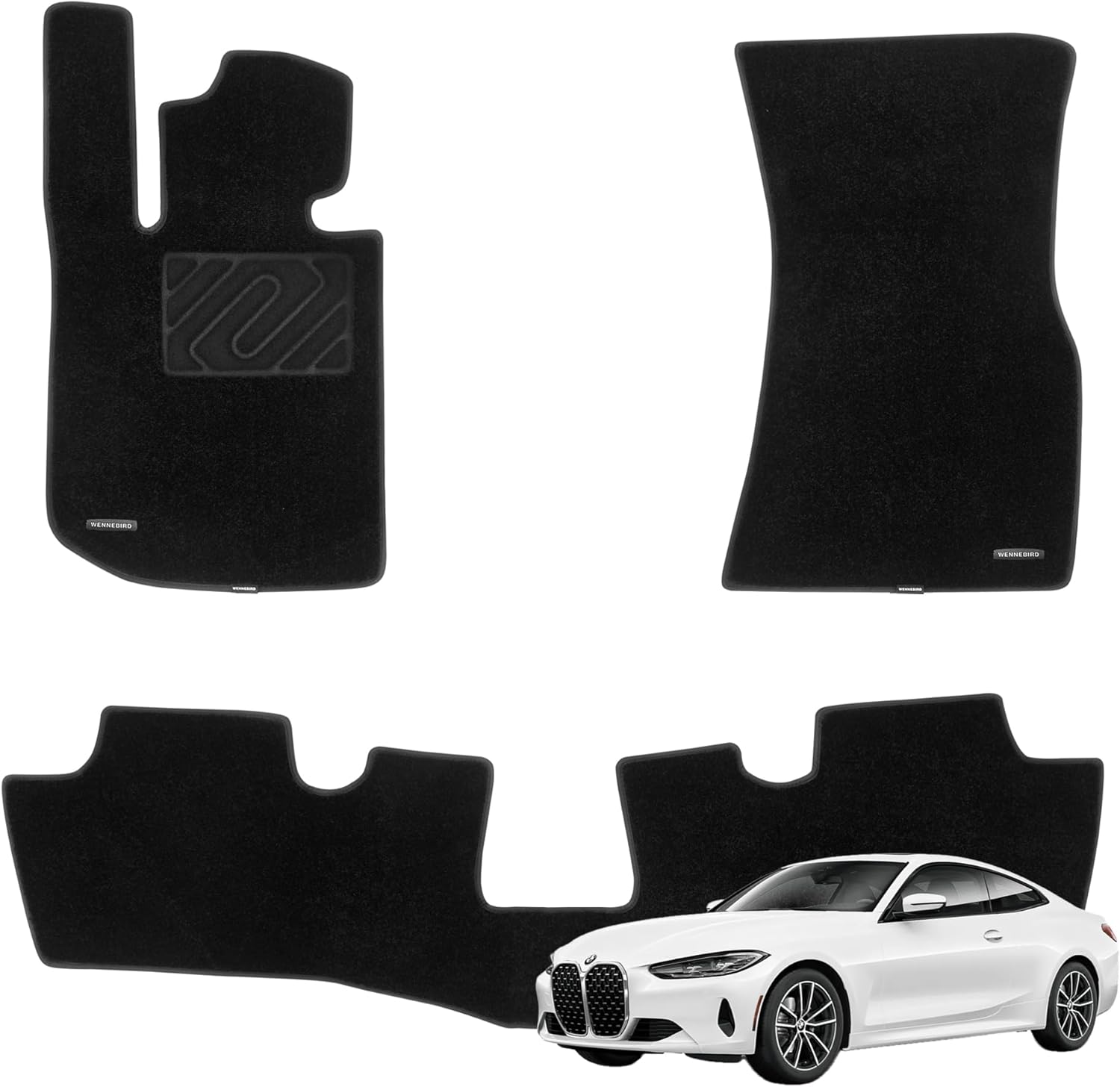 Amazon.com: WENNEBIRD Superior Carpet Floor Mats for 2021-2025 BMW 430i ...