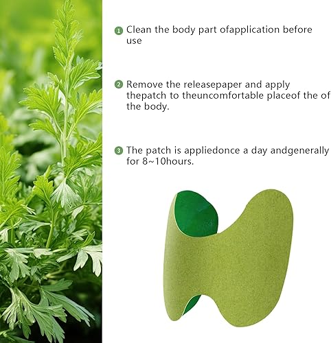 Miniatura 8 de MyrRhe 36 parches de rodilla, parches de calentamiento para rodilla, extracto de ajenjo natural para rodilla, hombro, espalda, cuello