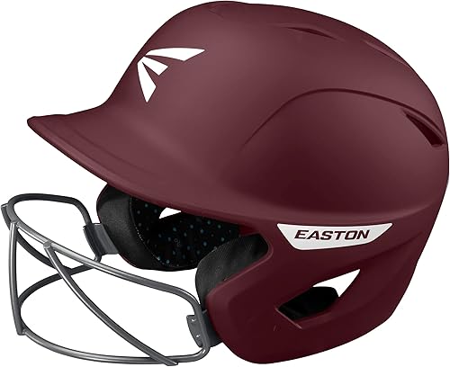 Vista 24 de Easton Casco de bateo fantasma con máscara Fastpitch Softbol Mate Múltiples estilos Carbón vegetal