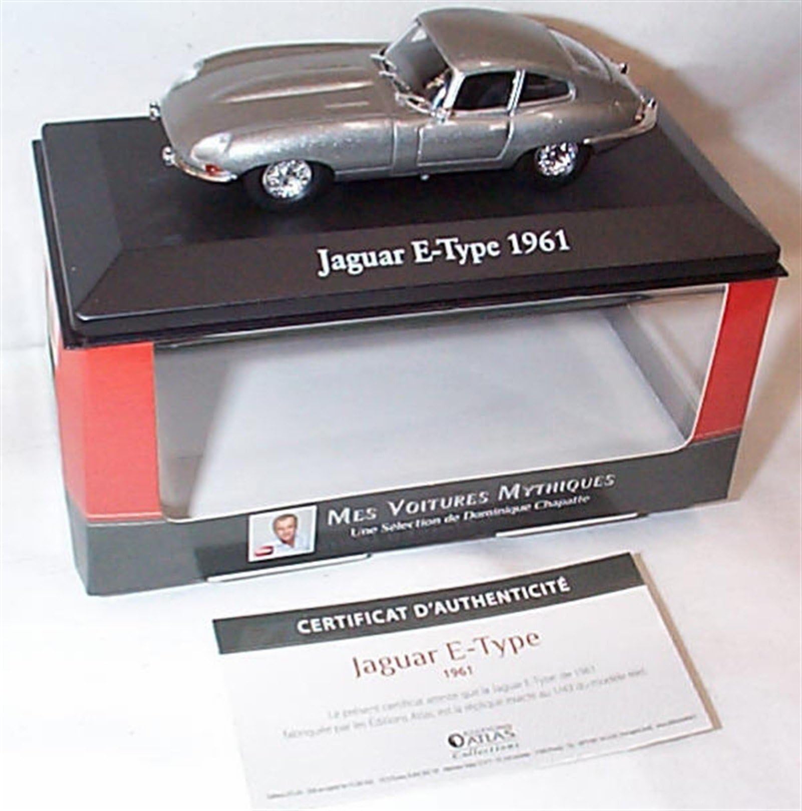atlas editions silver jaguar E type 1961 car 1.43 scale diecast model