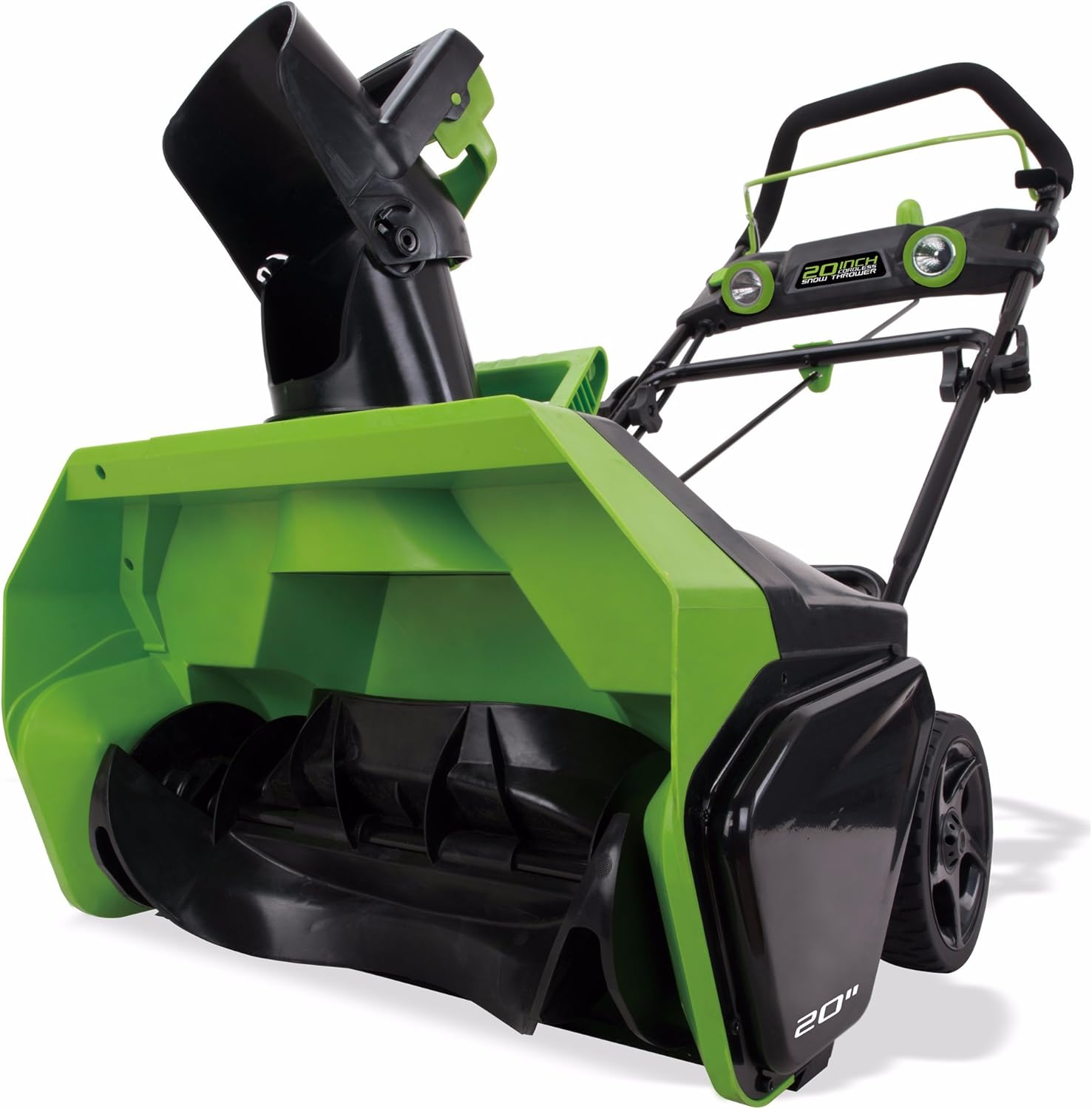 review Greenworks 40V 20-Inch Cordless Brushless Snow Blower, Battery Not Included, 2601102 & Greenworks 40V 2.0Ah Lithium-Ion Battery (Genuine Greenworks Battery)