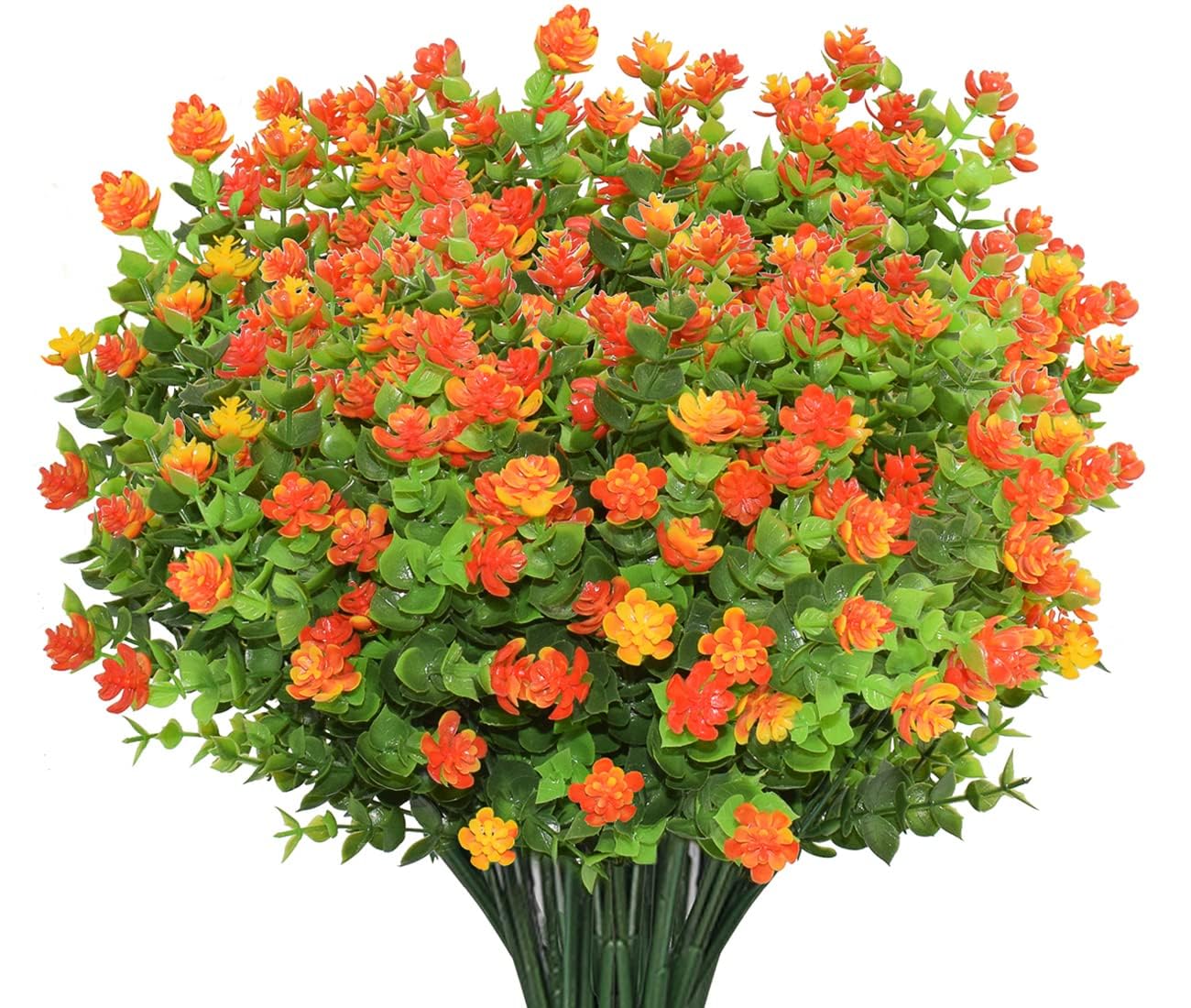 AIOR 10 Bundles Artificial Flowers Artificial Bushes