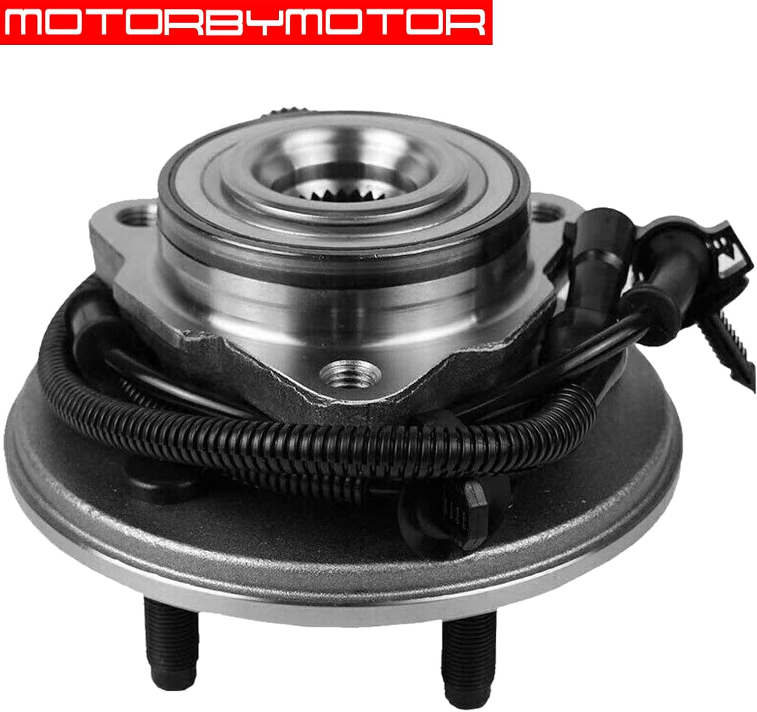 MotorbyMotor 515050 Front Wheel Bearing and Hub Assembly Fits for 2002-2005 Ford Explorer (4 Door Models), 02-05 Mercury Mountaineer, 2003-2005 Lincoln Aviator Wheel Hub Bearing Assembly 5 Lugs w/ABS
