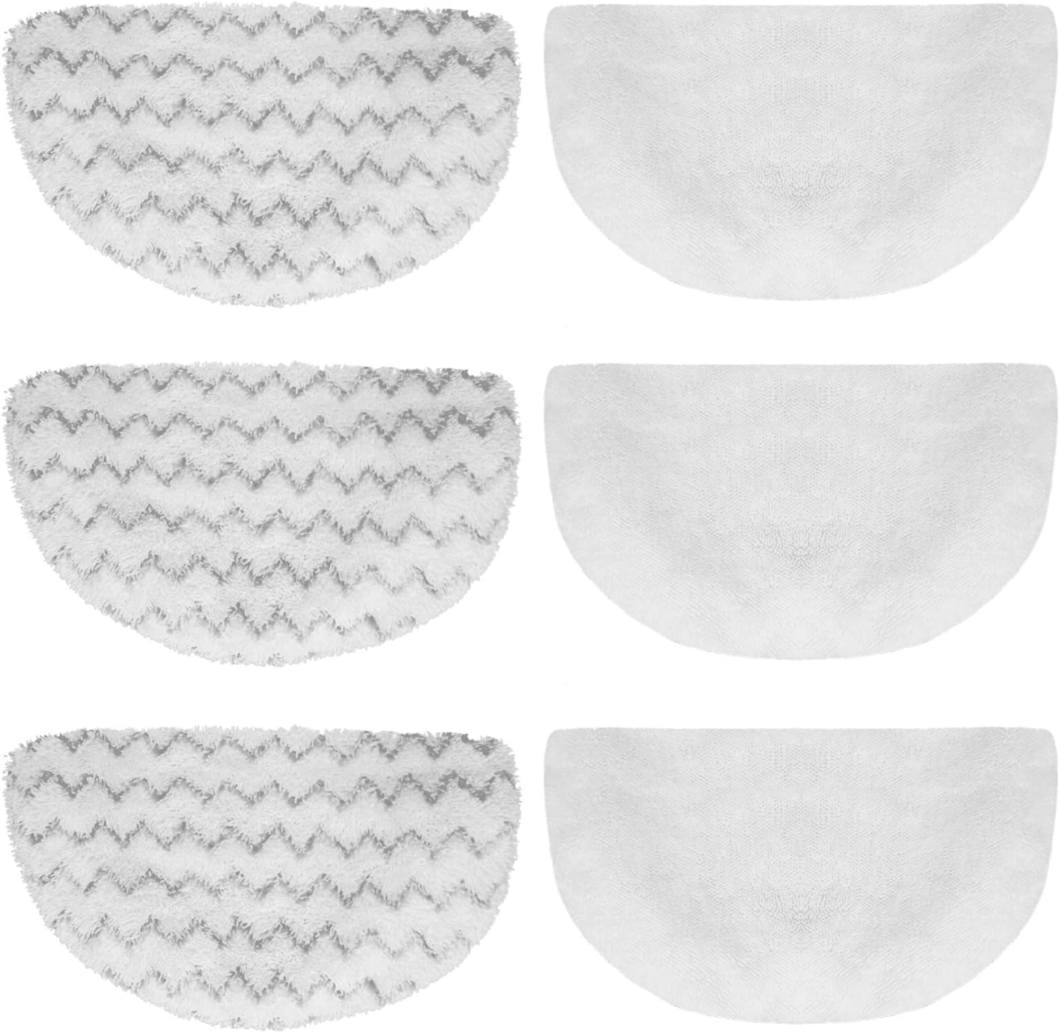 6 Pack Replacement Steam Mop Pads for Bissell Powerfresh Steam Mop 1940 1440 1544 1806 2075 Series, Model 19402 19404 19408 19409 1940a 1940f 1940q 1940t 1940w B0006 B0017,Washable Cleaning Pad