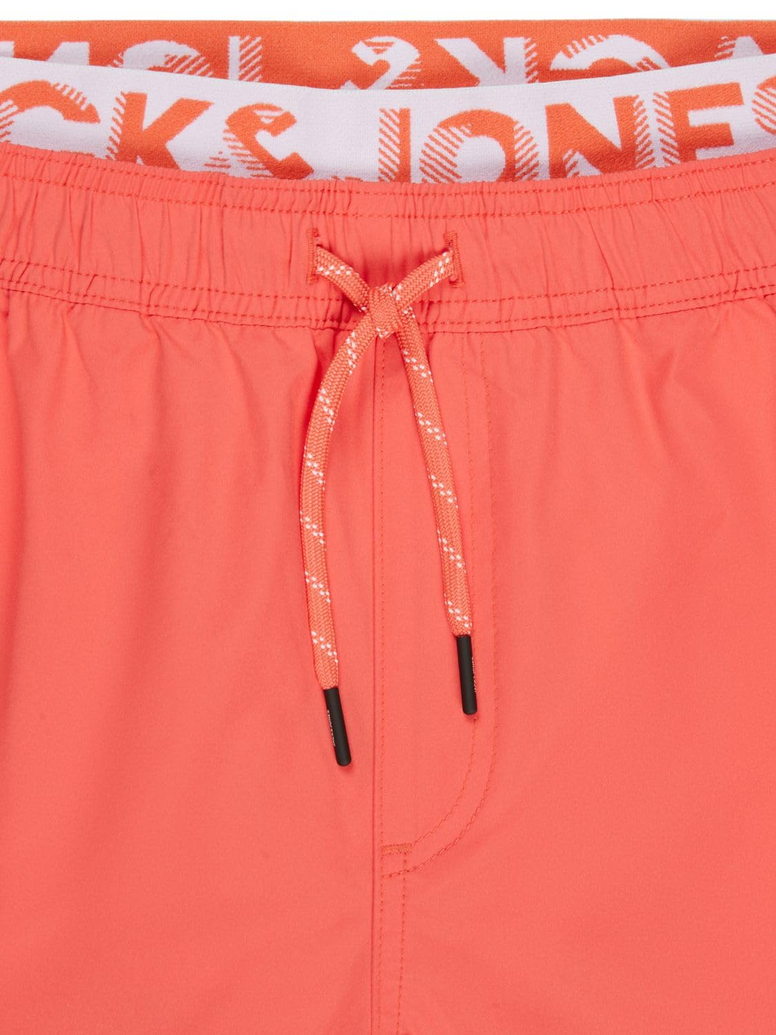 JACK & JONES Badehose Herren lang Badeshorts Doppelter Bund Maui JJSWIM Kurze Hosen Schwimmhose Shorts Schwarz Blau Coral S M L XL XXL 3XL
