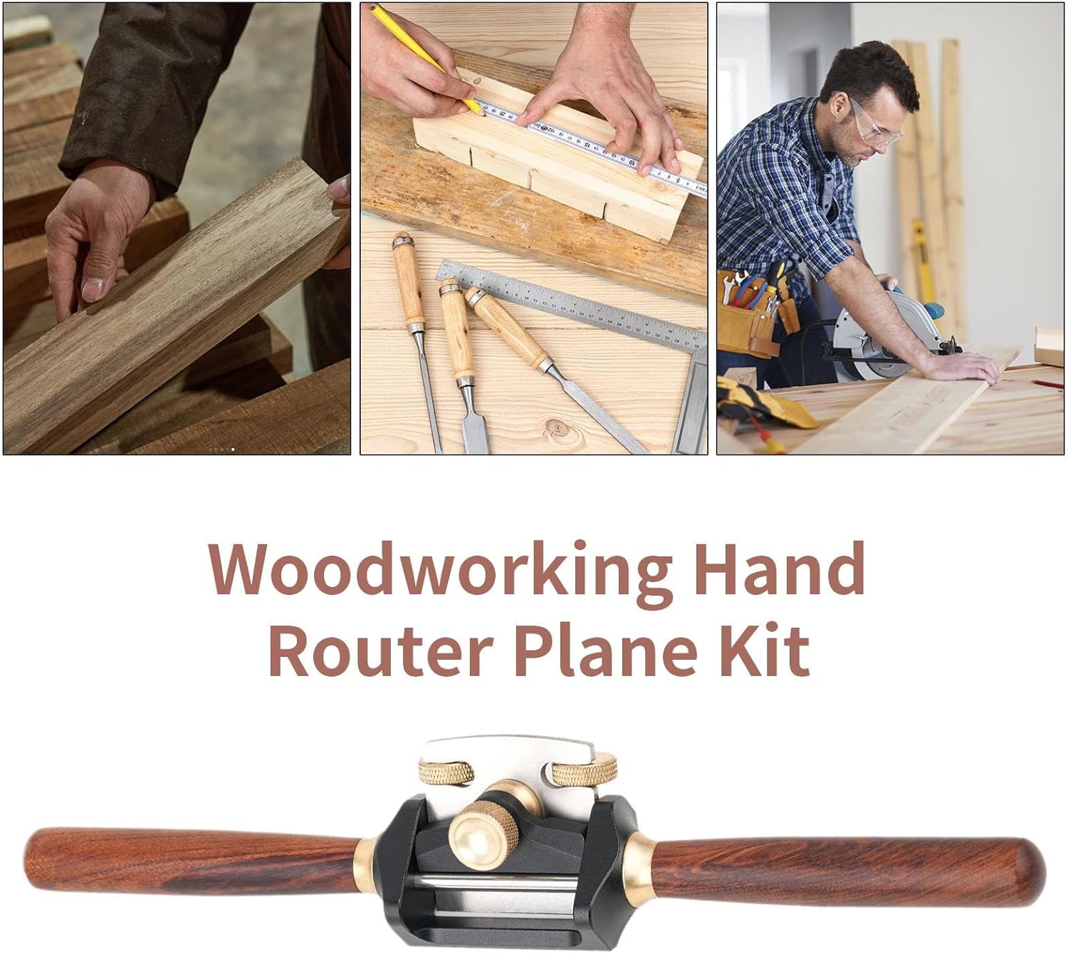 Hand Planer Tool - Ergonomic Wood Hand Tool, Smoothing Graining Craft Plane, Precision Carpenter Shaving Device, Lightweight Manual Woodwork Instrument | Woodworking Planer for Home Projects Carpentry