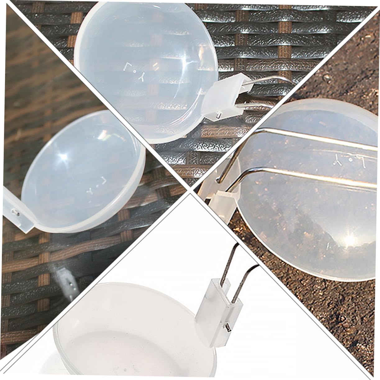 4Pcs Soup Ladle Convenient Kitchen Utensil Kit for Cooking Camping Outdoor Use Plastic Material Kitchenware