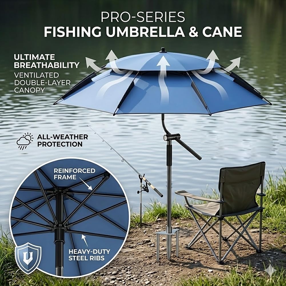 Generico Ombrellone da Spiaggia Inclinabile Ombrellone da Giardino Antivento Protezione Solare 2/2.2/2.4/2.60m Parasole per Esterno Spiaggia Balcone, con Ancoraggio a Sabbia(Ciano,2.40m)