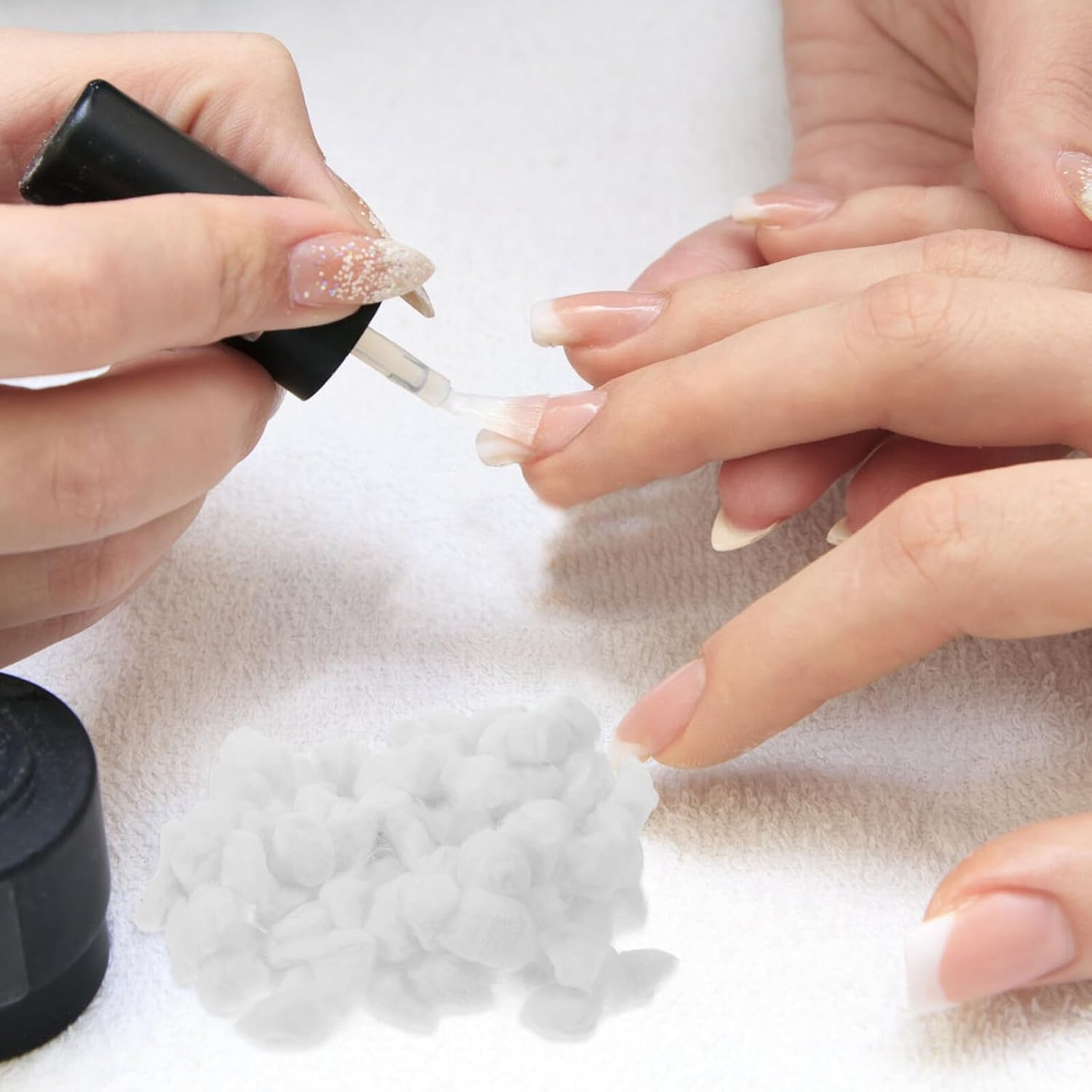 Degreasing Cotton Balls and Mini Makeup Cotton Balls 500g Pack Disposable White Cotton for Daily Cleaning Nail Polish Removal and Facial Care