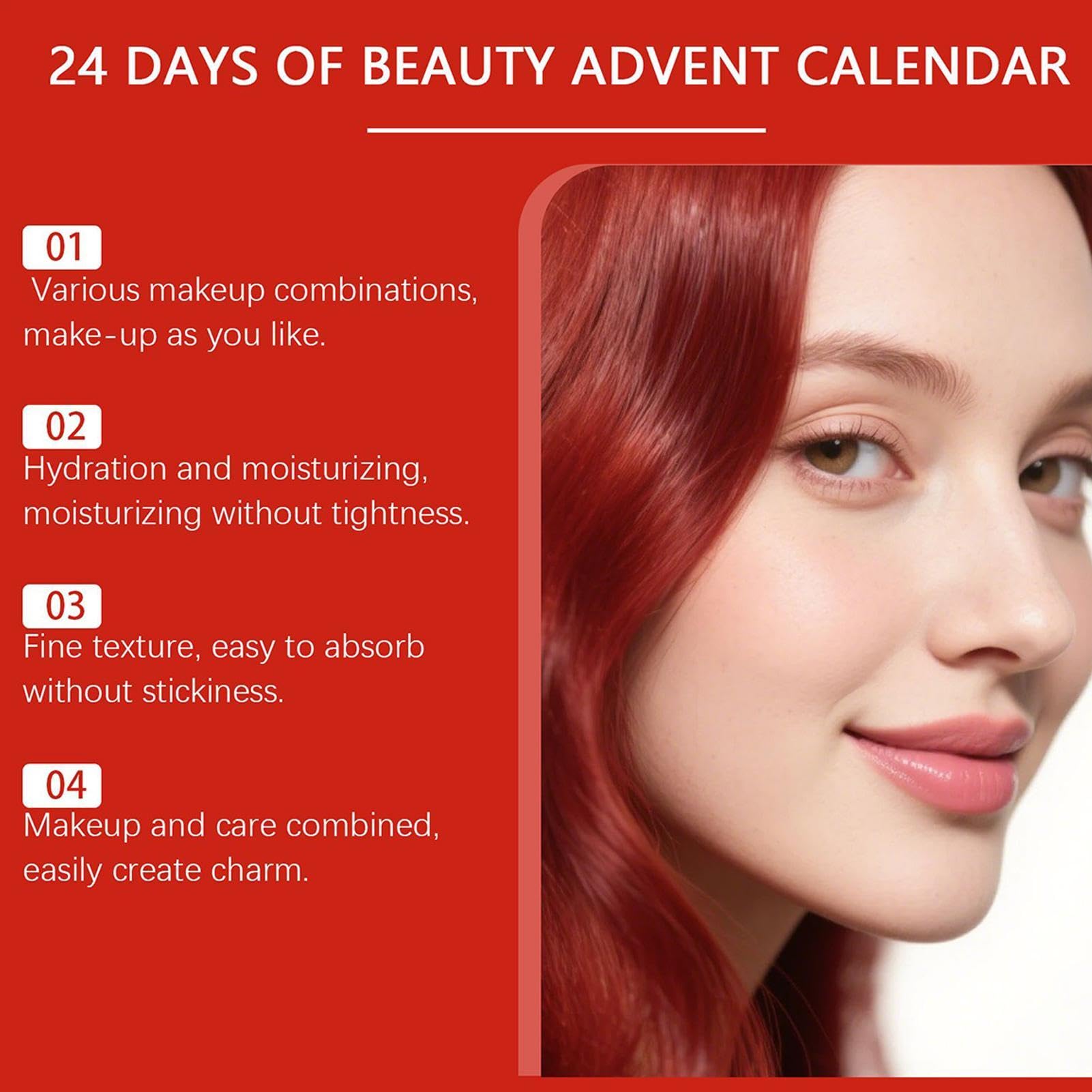 Calendario 'Avvento trucco di Natale Set Cosmetico Festivo per la Cura a