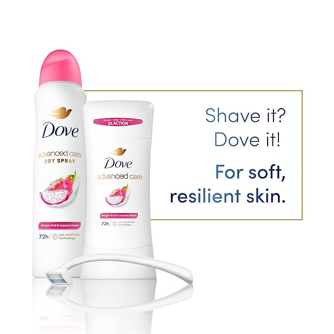 Dove Advanced Care Antitranspirante Desodorante Mujer Dragon Fruit & Coconut Cream 3 pack miniatura 4