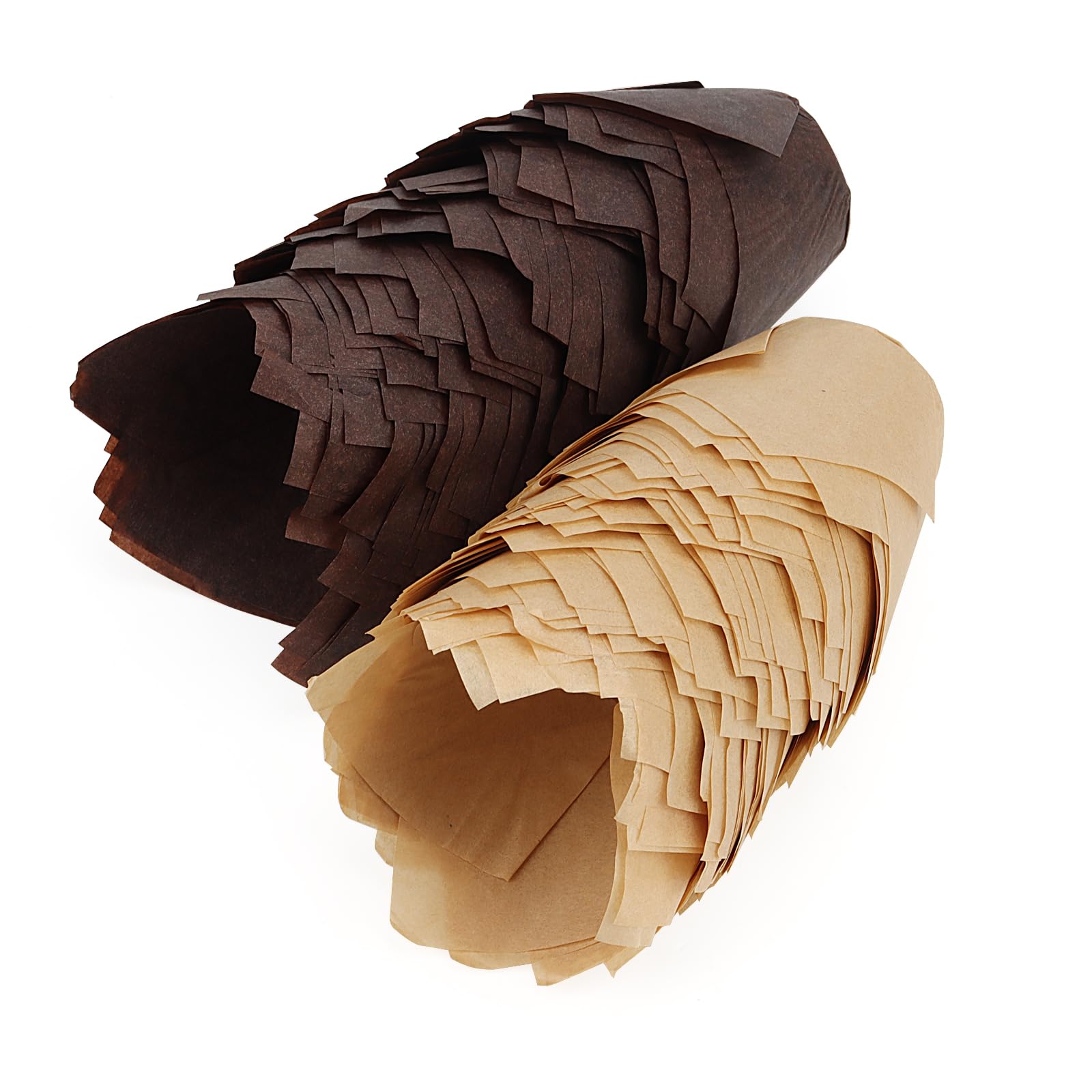 JAPCHET 400 Pirottini Tulipano In Carta Oleata Marrone E Caffè Per Muffin E Cupcake - Perfetti Per Feste