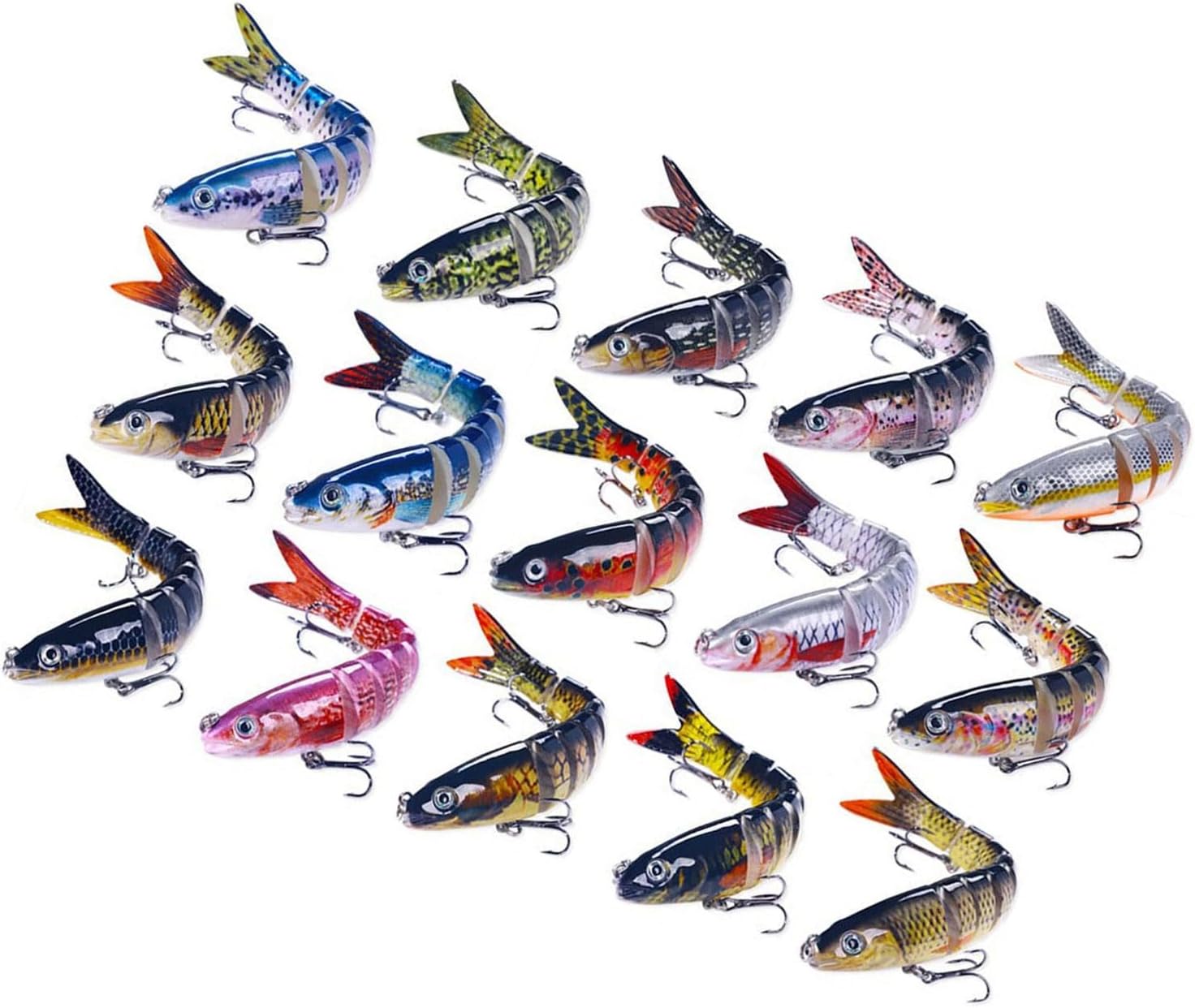 3D Artificial Fishing Lures Swimbait Wobblers Multiple Sections Fishing Lures Saltwater Fishing Lures Baits Wobblers